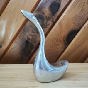 Vintage Hoselton Canada Aluminum Swan Sculpture – Model 1362